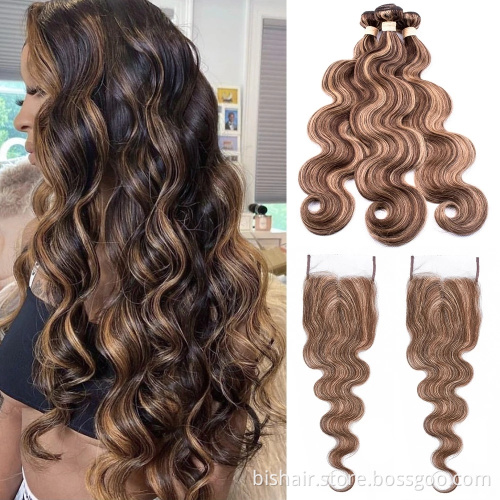 Black Lady 4/27 Wavy Human Hair Remy Wig Brazil 100% Real Hair Straight Hair Bundle Wig Closed Pre-pull Wholesale Dealer Offer